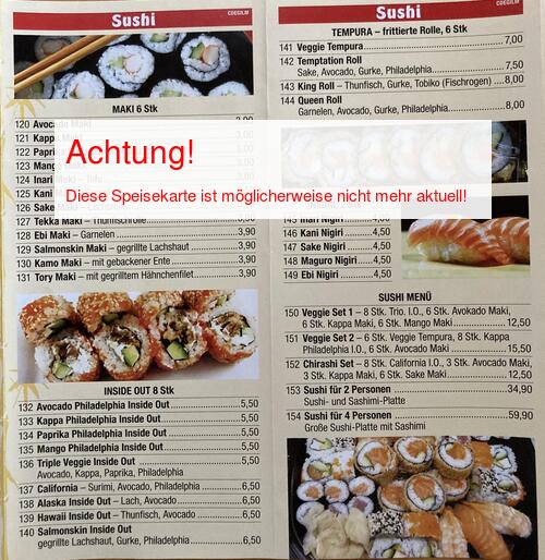 Speisekarte von Asia Wok + Sushi Bar Seite 05