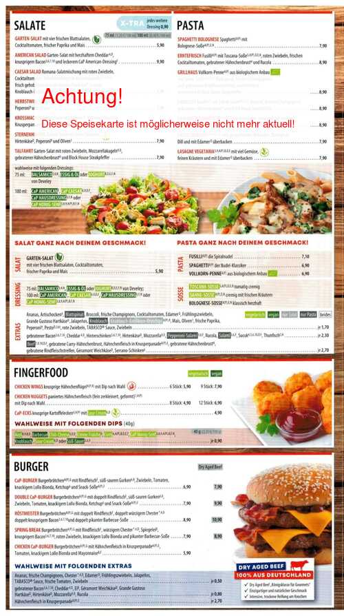 Speisekarte von CallaPizza Seite 3