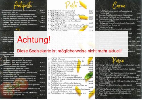 Speisekarte von SALE e PEPE Seite 02
