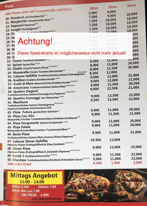 Speisekarte von Besto Seite 03