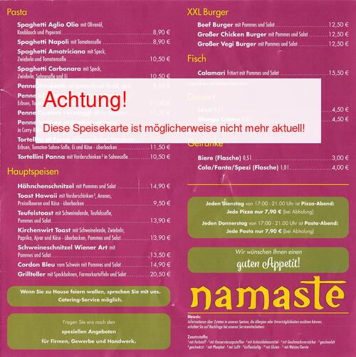 Speisekarte von Der Kirchenwirt Seite 04