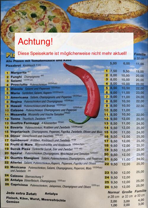 Speisekarte von Antalya Seite 02